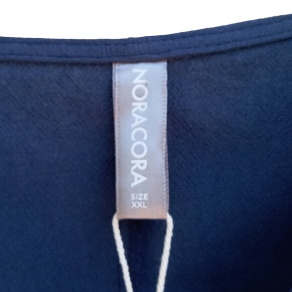 NoraCora blue cotton long sleeve top sz XXL NEW (#0087) - Picture 3 of 10
